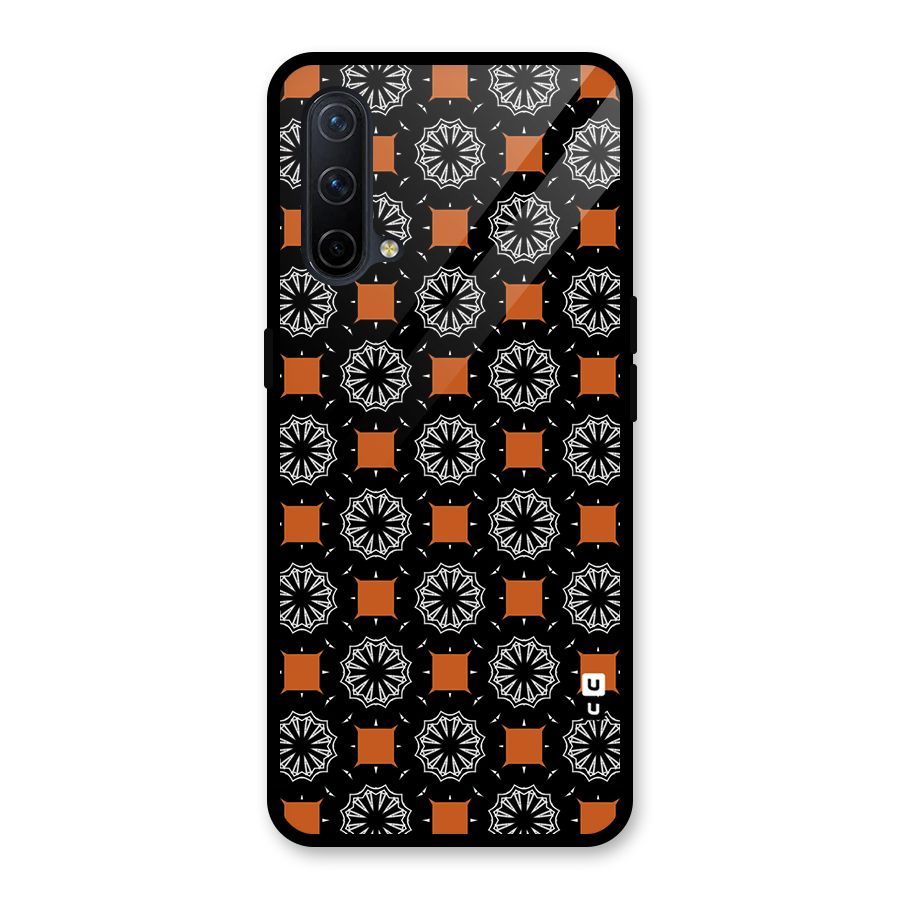 Decorative Wrapping Pattern Glass Back Case for OnePlus Nord CE 5G