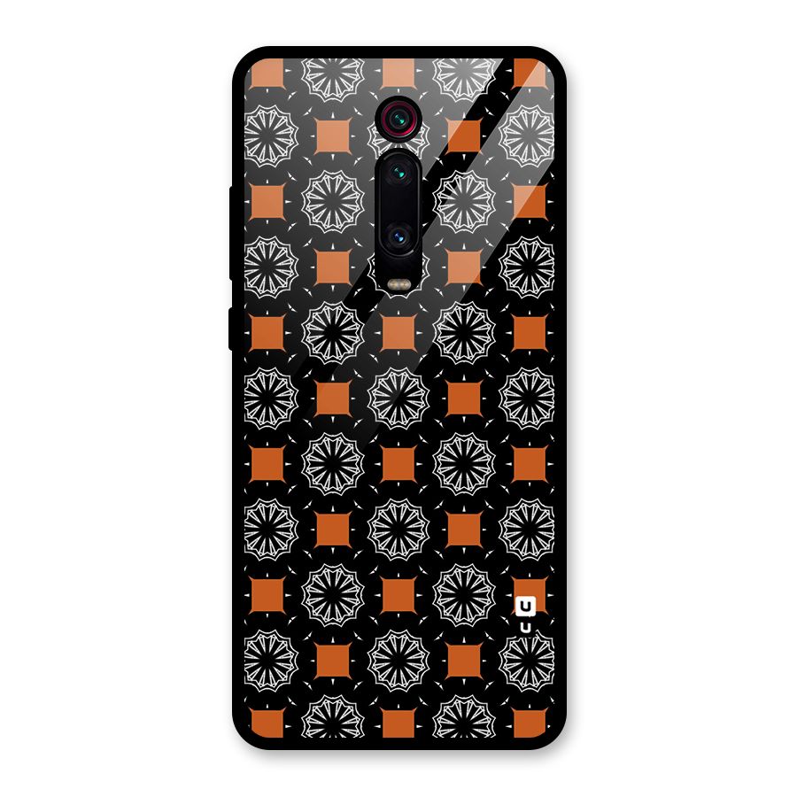 Decorative Wrapping Pattern Glass Back Case for Redmi K20