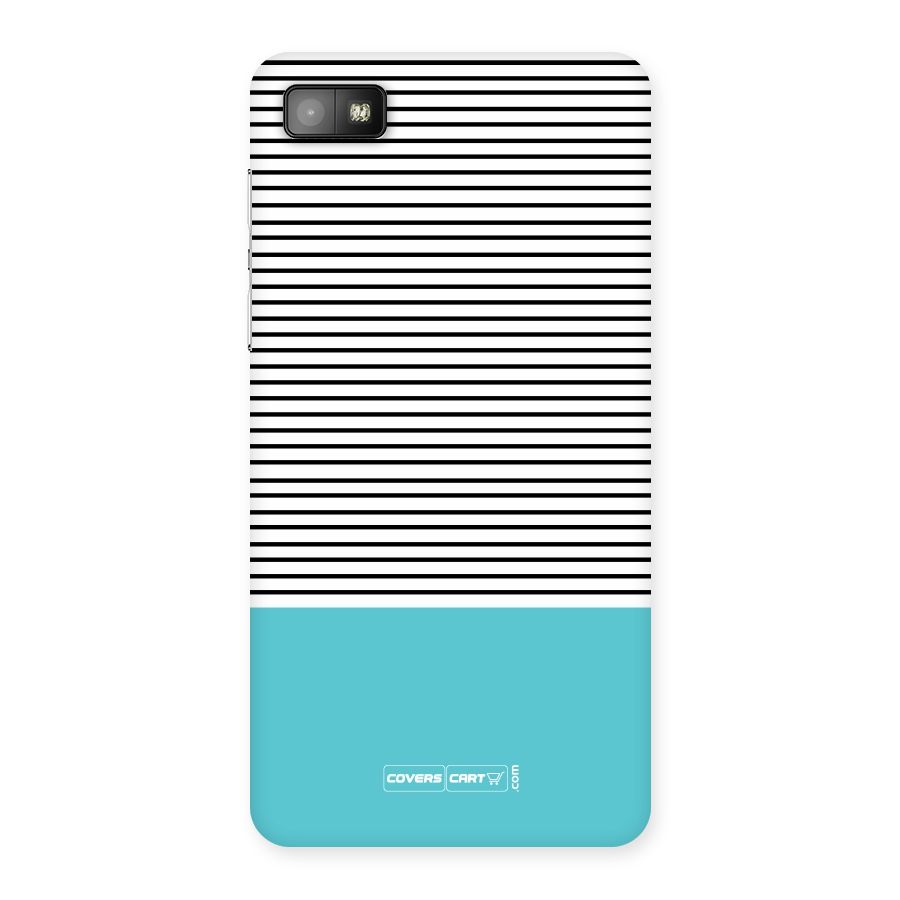 Deep Sky Blue Stripes Back Case for Blackberry Z10