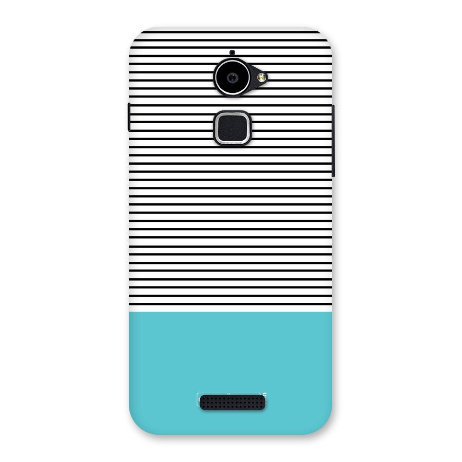 Deep Sky Blue Stripes Back Case for Coolpad Note 3 Lite