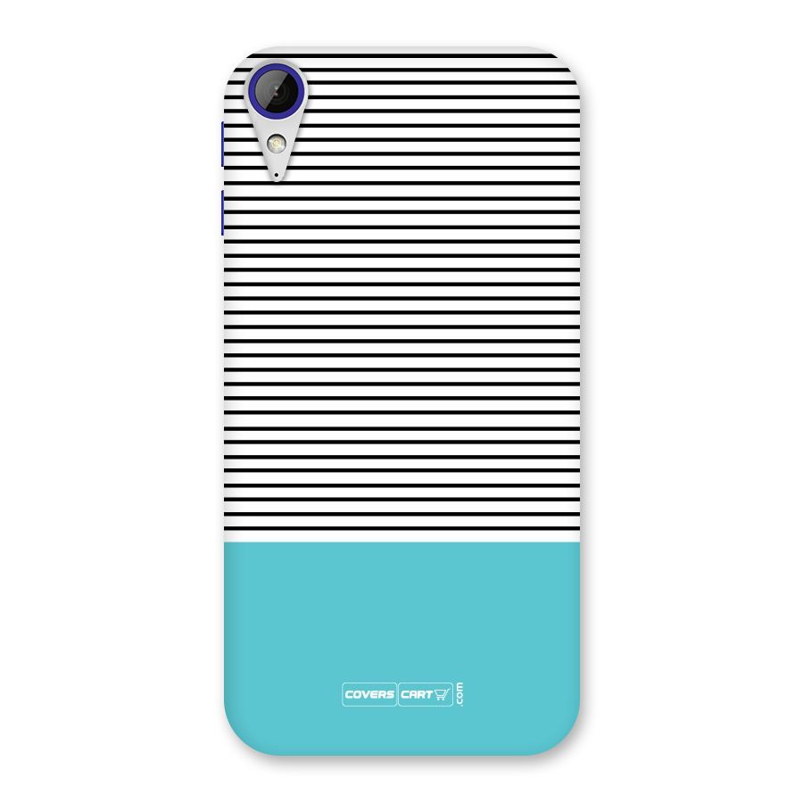 Deep Sky Blue Stripes Back Case for Desire 830
