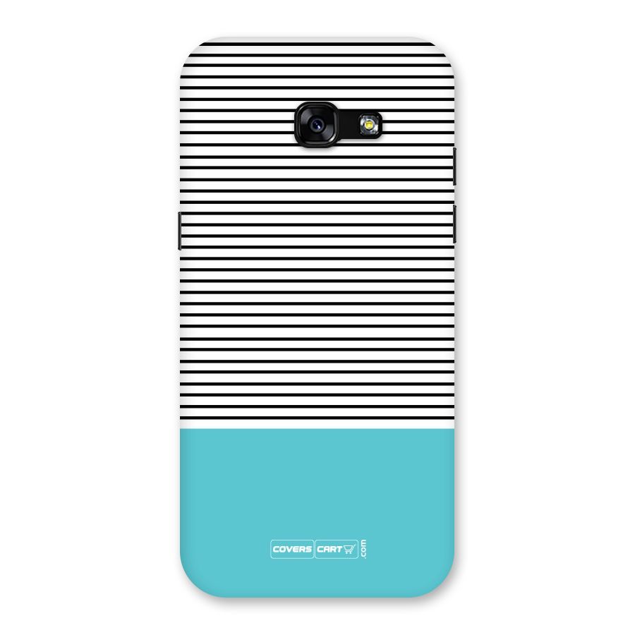 Deep Sky Blue Stripes Back Case for Galaxy A5 2017
