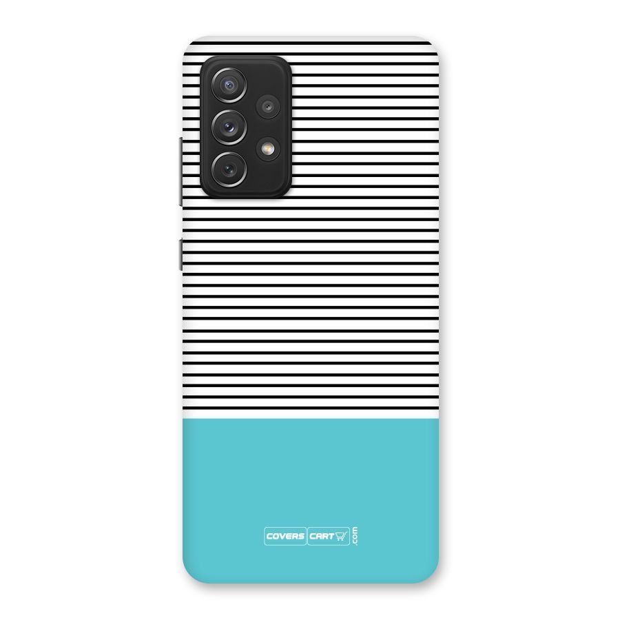 Deep Sky Blue Stripes Back Case for Galaxy A72