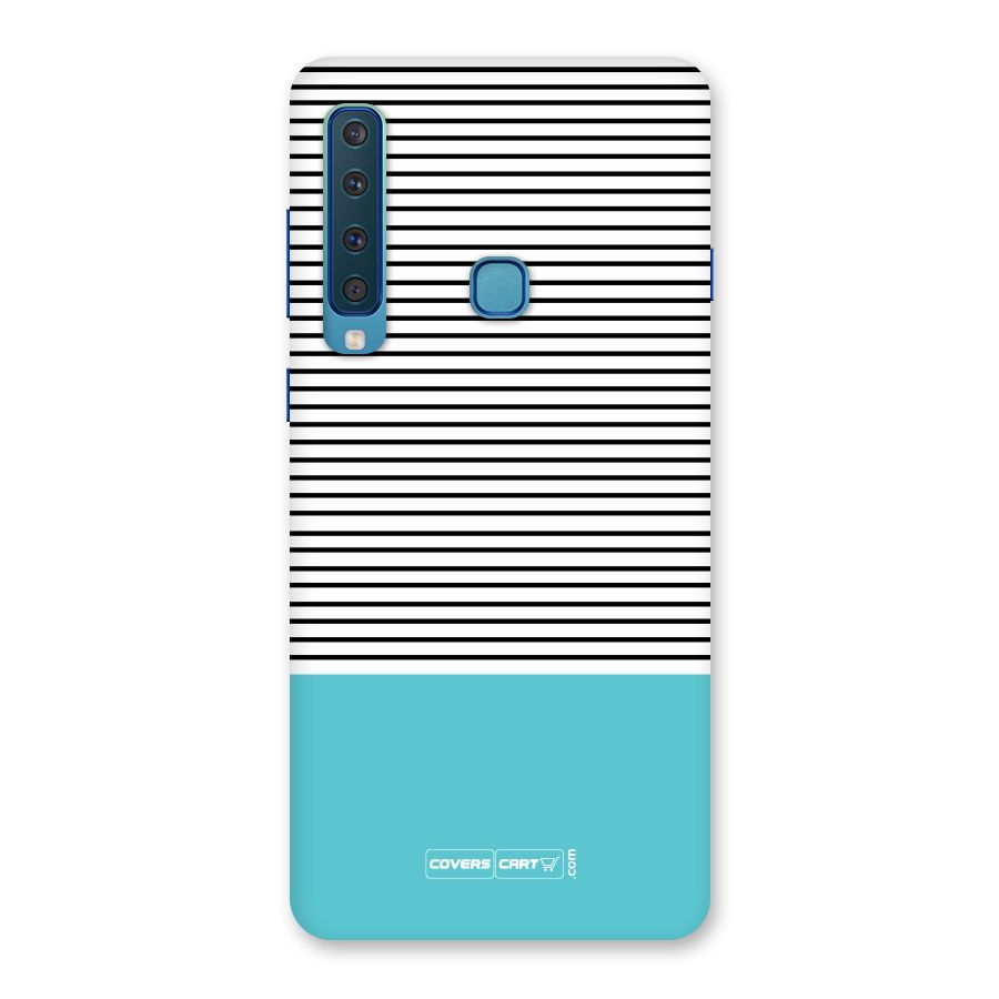 Deep Sky Blue Stripes Back Case for Galaxy A9 (2018)
