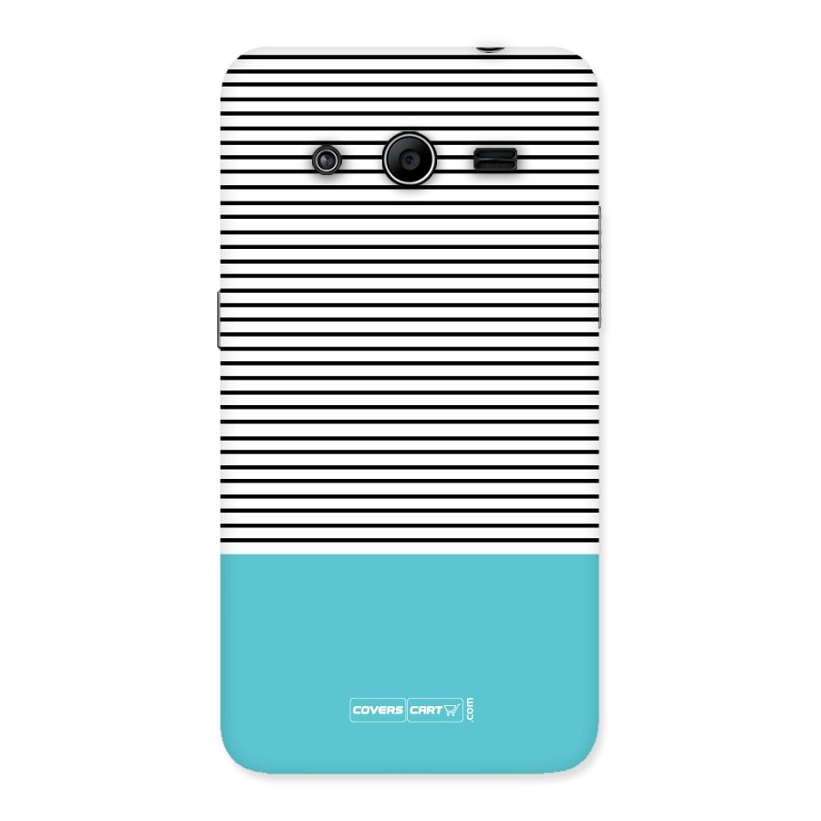 Deep Sky Blue Stripes Back Case for Galaxy Core 2