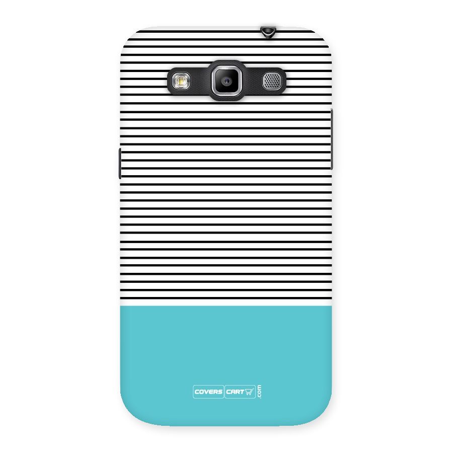 Deep Sky Blue Stripes Back Case for Galaxy Grand Quattro