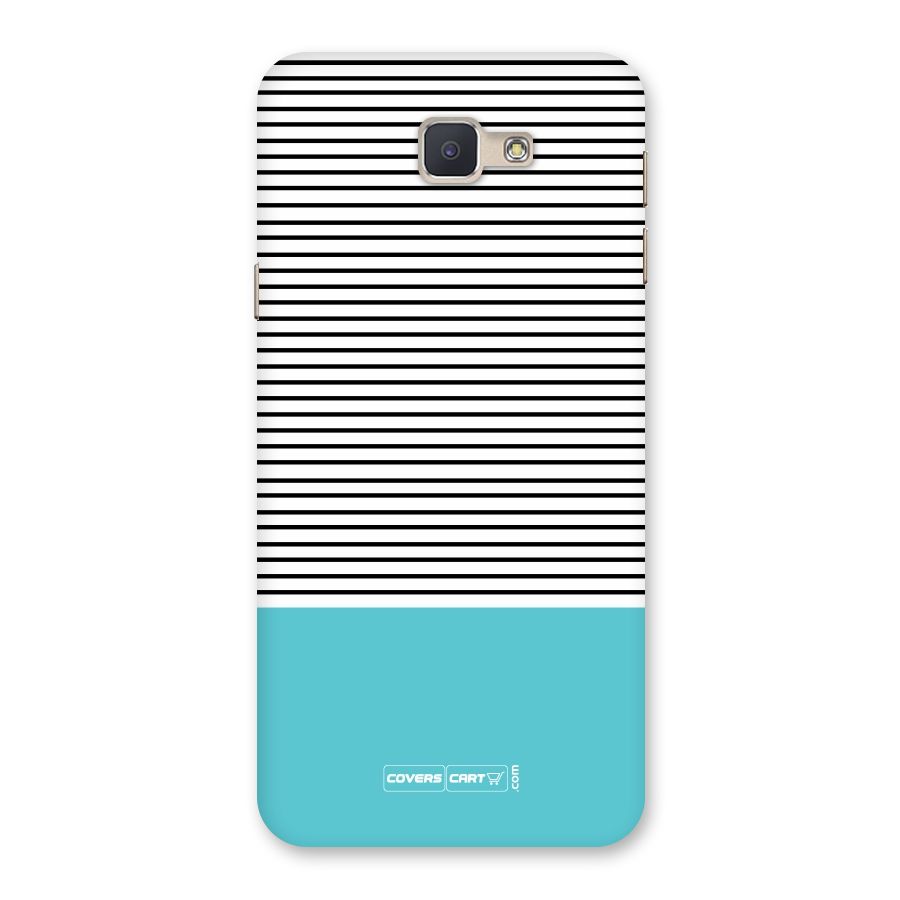 Deep Sky Blue Stripes Back Case for Galaxy J5 Prime