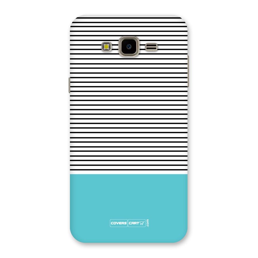 Deep Sky Blue Stripes Back Case for Galaxy J7 Nxt