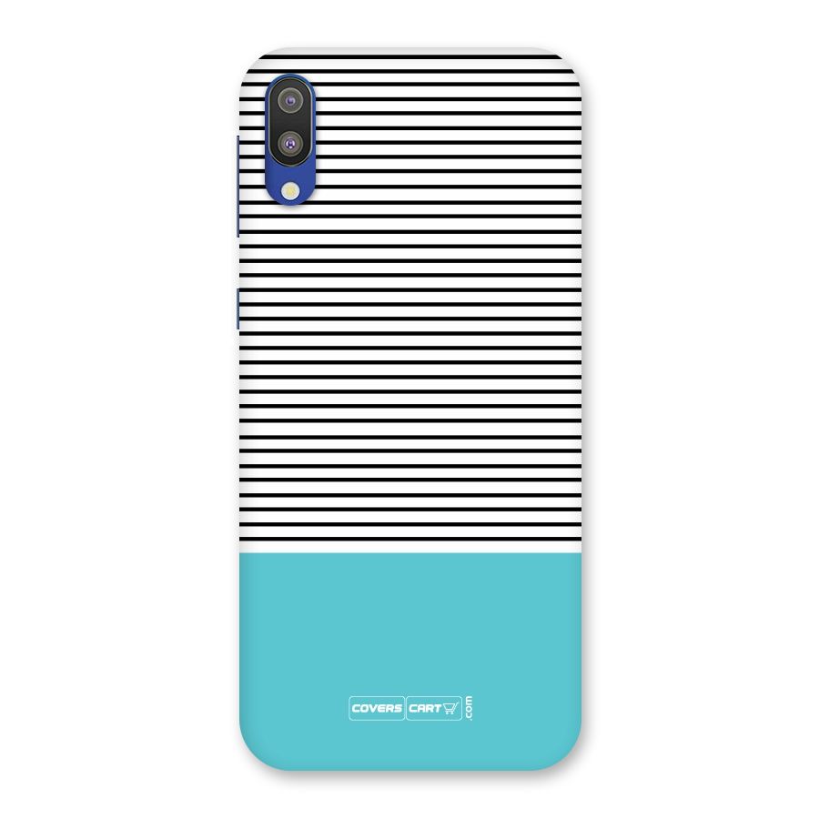Deep Sky Blue Stripes Back Case for Galaxy M10