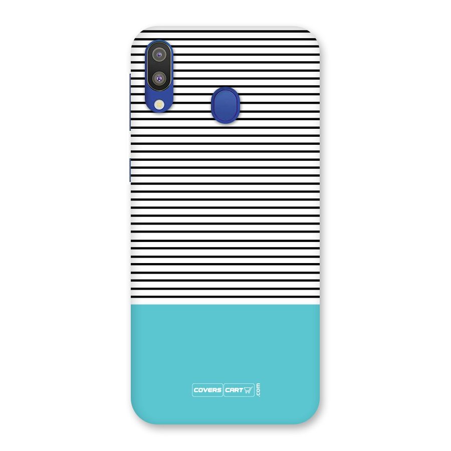 Deep Sky Blue Stripes Back Case for Galaxy M20
