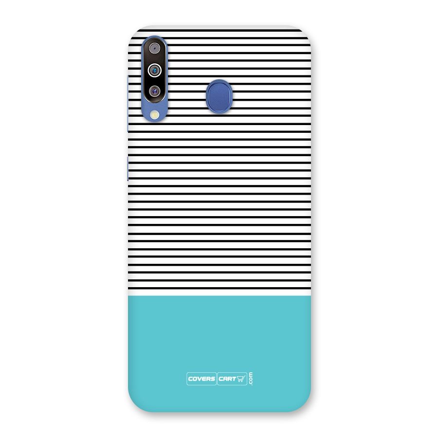 Deep Sky Blue Stripes Back Case for Galaxy M30