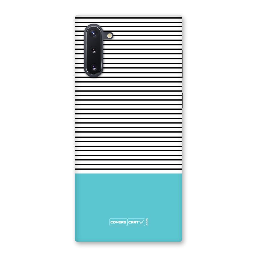 Deep Sky Blue Stripes Back Case for Galaxy Note 10