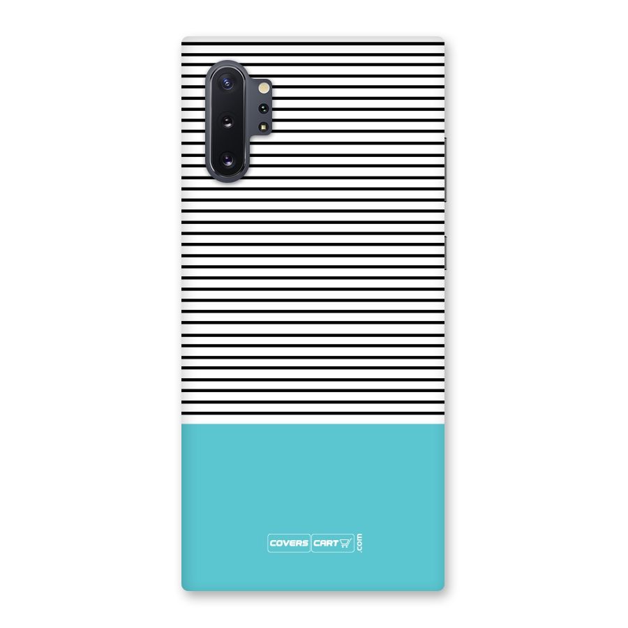 Deep Sky Blue Stripes Back Case for Galaxy Note 10 Plus