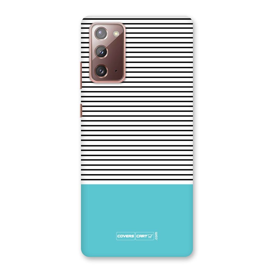 Deep Sky Blue Stripes Back Case for Galaxy Note 20
