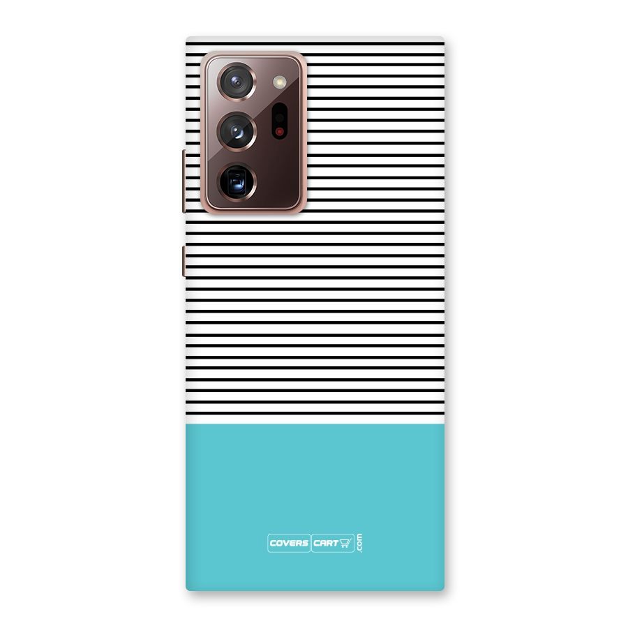 Deep Sky Blue Stripes Back Case for Galaxy Note 20 Ultra