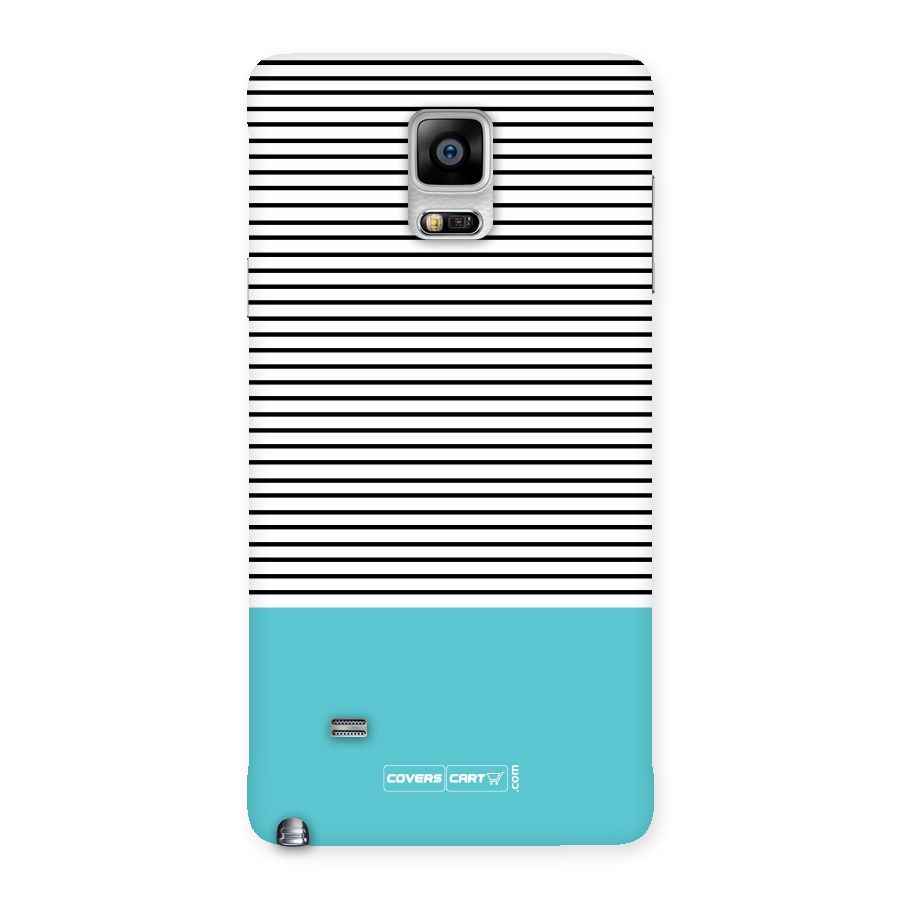 Deep Sky Blue Stripes Back Case for Galaxy Note 4