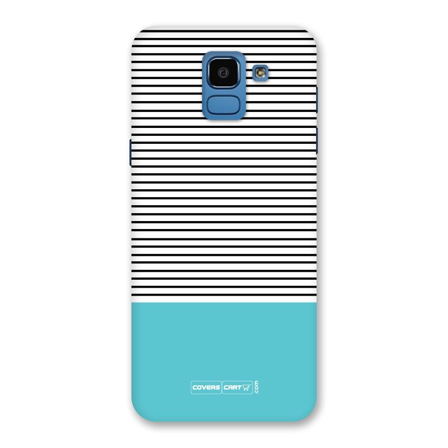 Deep Sky Blue Stripes Back Case for Galaxy On6