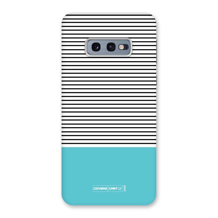 Deep Sky Blue Stripes Back Case for Galaxy S10e
