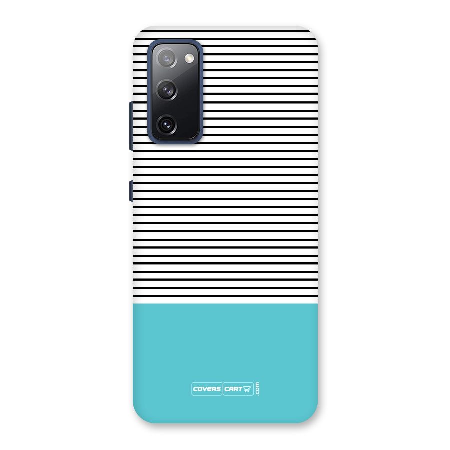Deep Sky Blue Stripes Back Case for Galaxy S20 FE