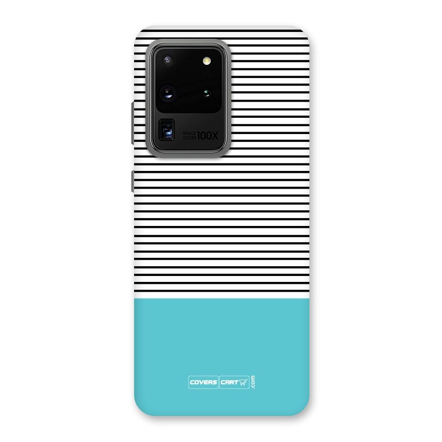 Deep Sky Blue Stripes Back Case for Galaxy S20 Ultra
