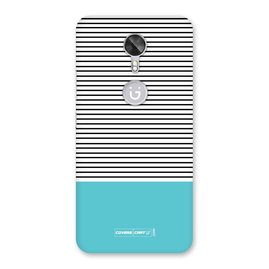 Deep Sky Blue Stripes Back Case for Gionee A1