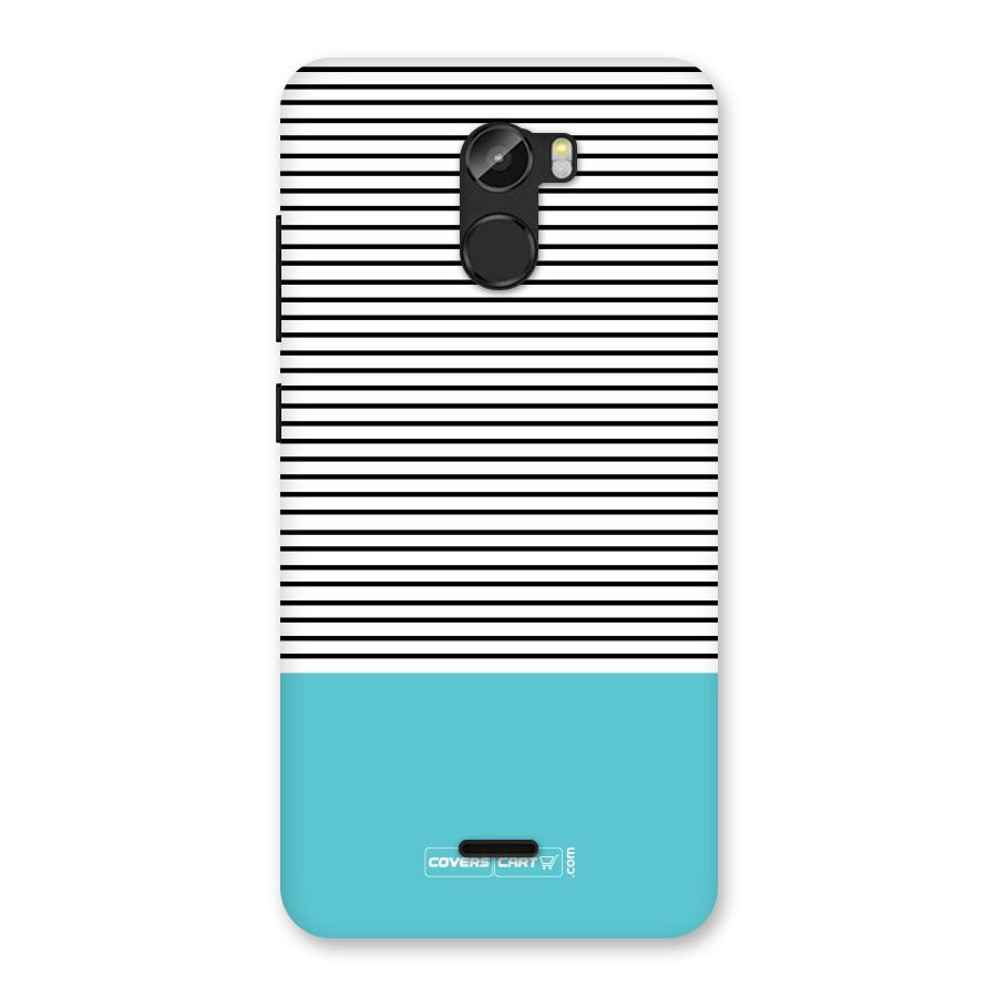 Deep Sky Blue Stripes Back Case for Gionee X1