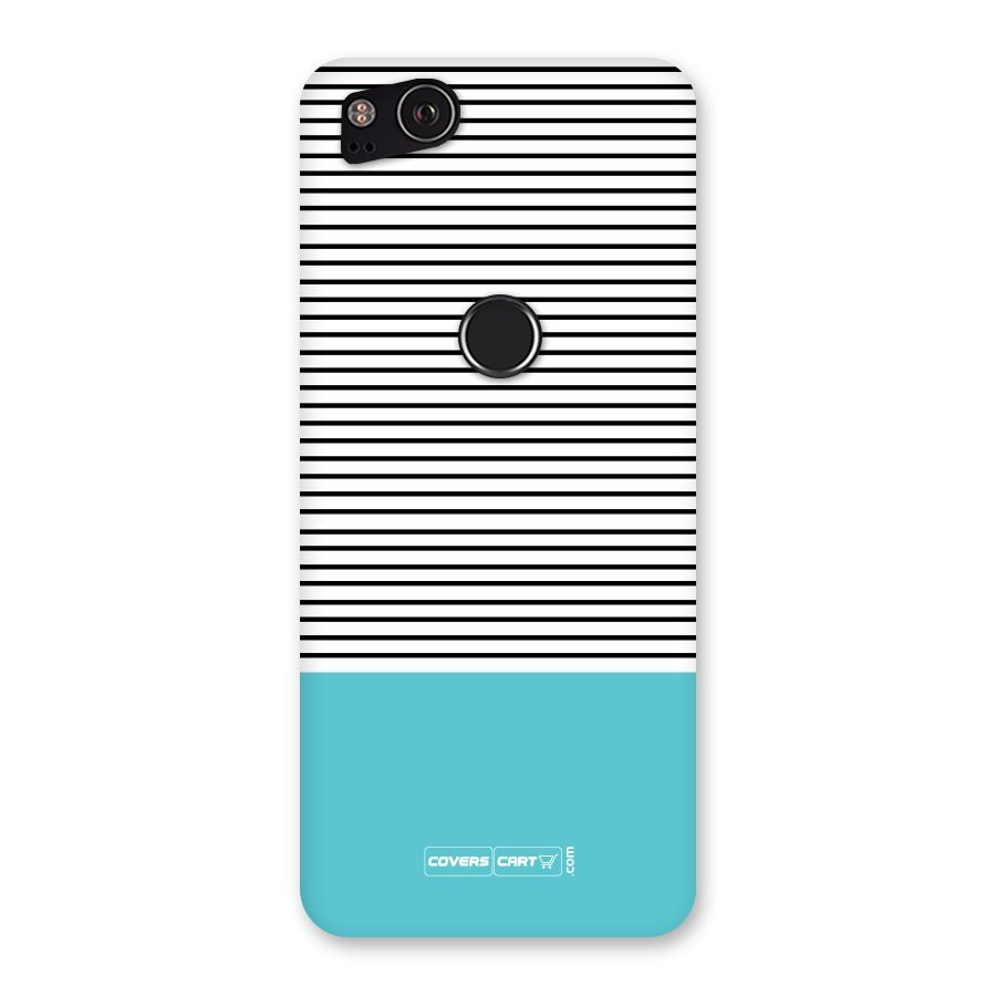 Deep Sky Blue Stripes Back Case for Google Pixel 2