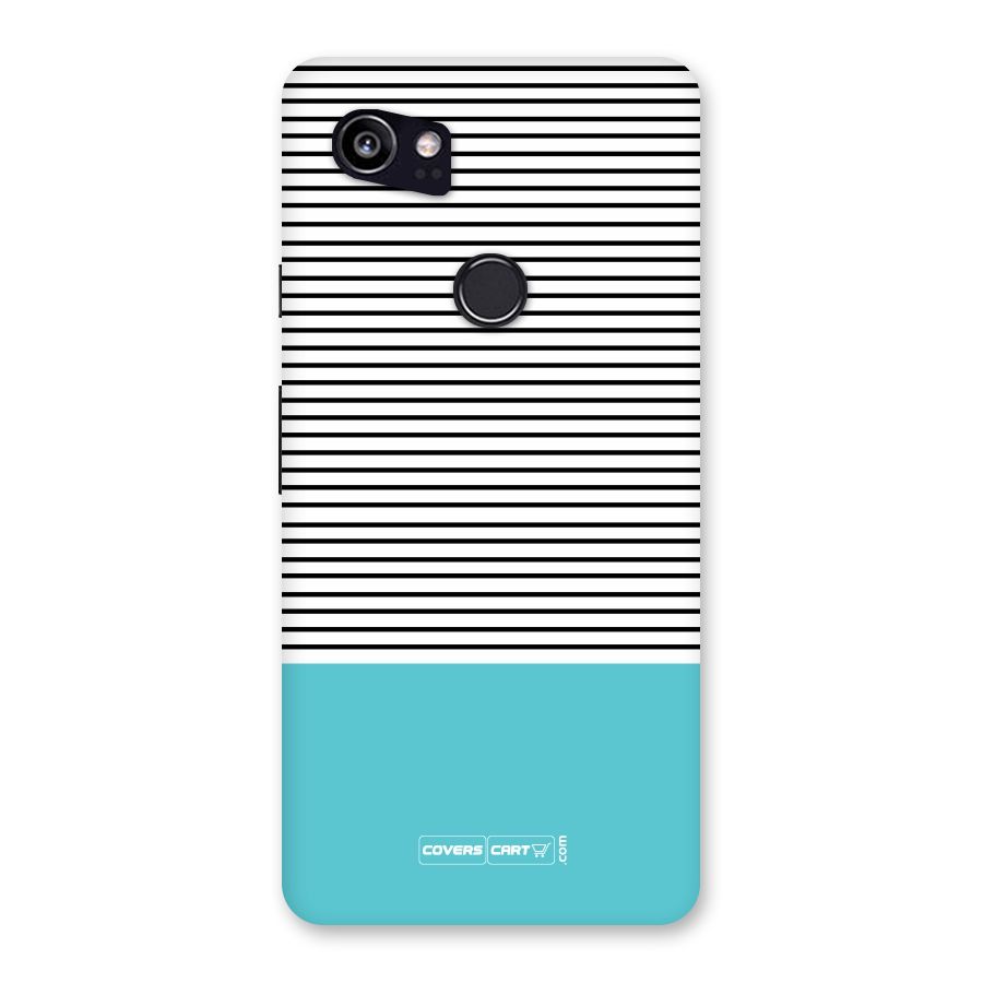 Deep Sky Blue Stripes Back Case for Google Pixel 2 XL