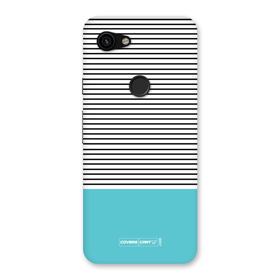 Deep Sky Blue Stripes Back Case for Google Pixel 3a