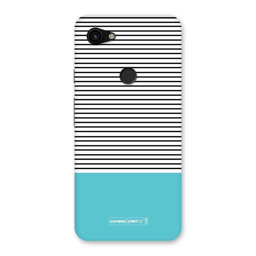 Deep Sky Blue Stripes Back Case for Google Pixel 3a XL