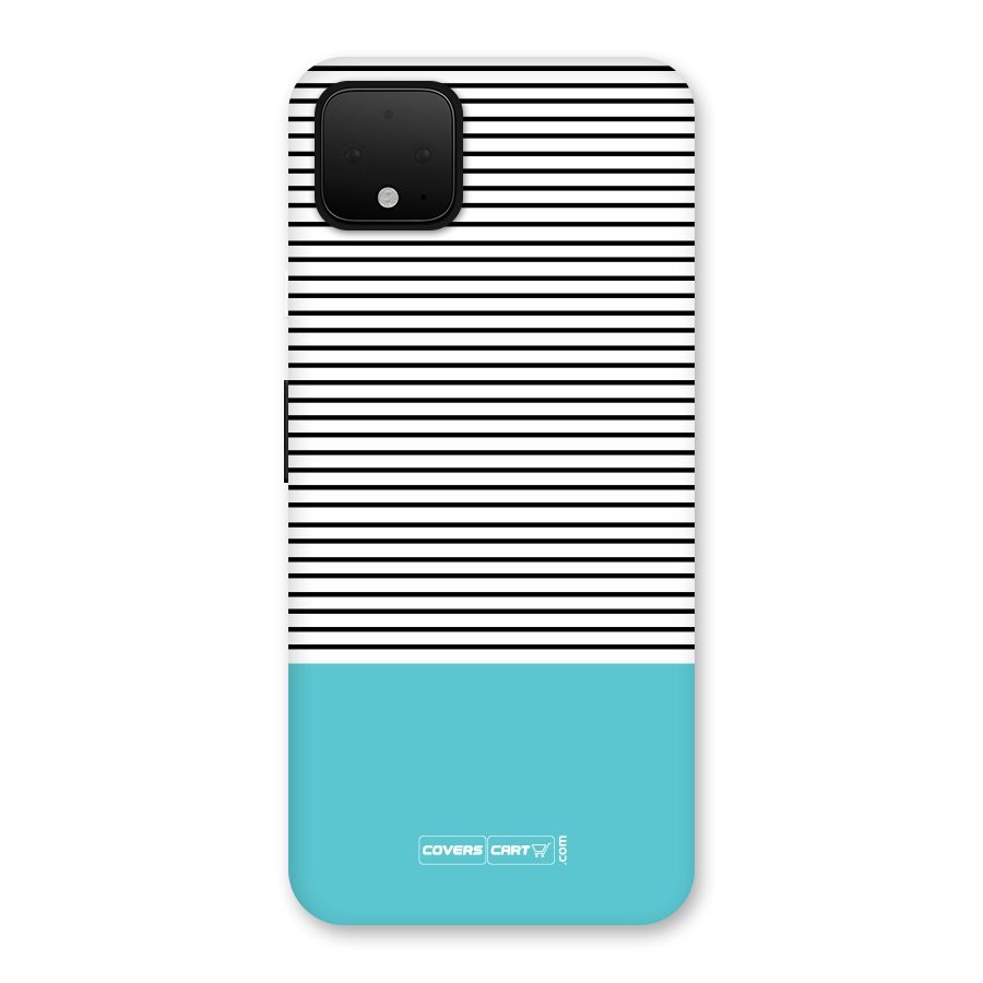 Deep Sky Blue Stripes Back Case for Google Pixel 4 XL