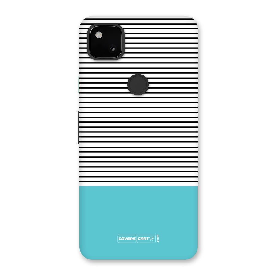Deep Sky Blue Stripes Back Case for Google Pixel 4a
