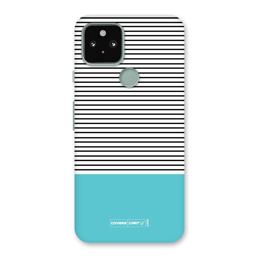 Deep Sky Blue Stripes Back Case for Google Pixel 5