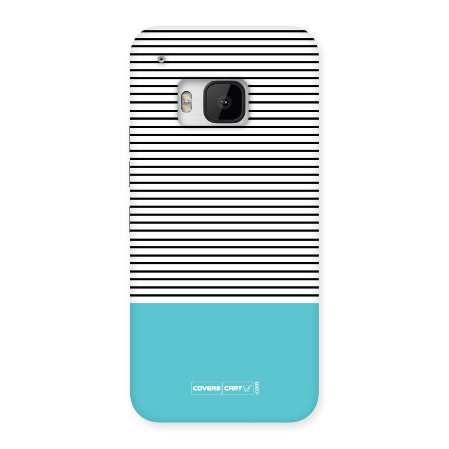 Deep Sky Blue Stripes Back Case for HTC One M9