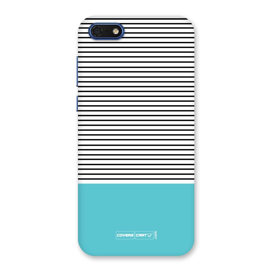 Deep Sky Blue Stripes Back Case for Honor 7s