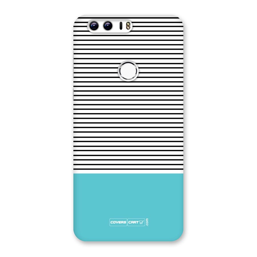 Deep Sky Blue Stripes Back Case for Honor 8