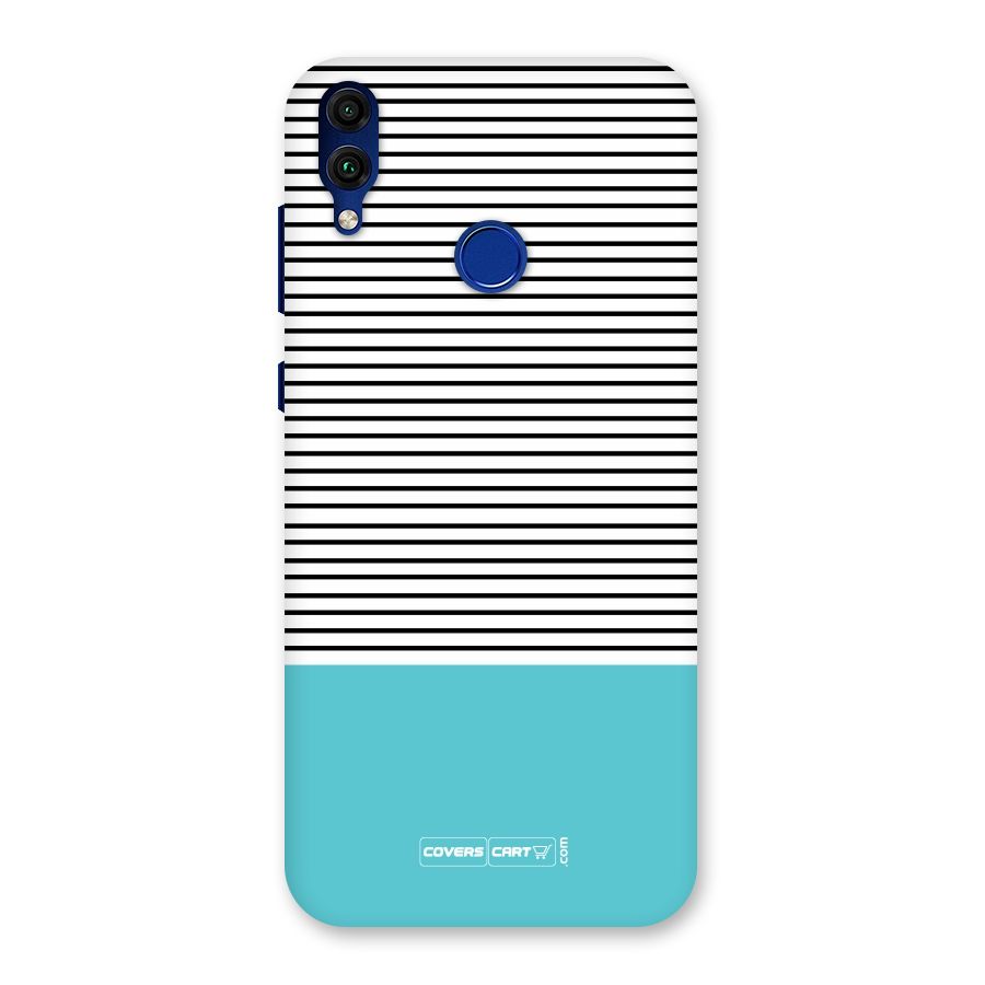 Deep Sky Blue Stripes Back Case for Honor 8C