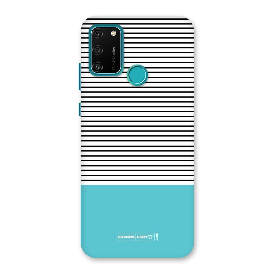 Deep Sky Blue Stripes Back Case for Honor 9A