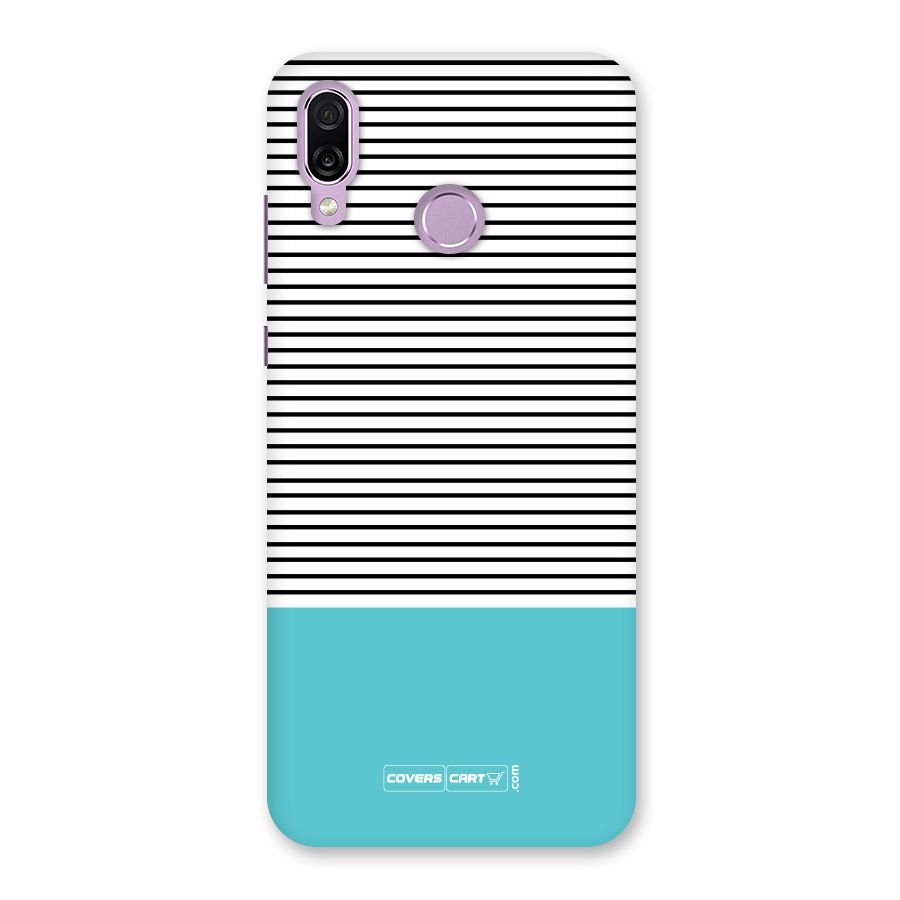 Deep Sky Blue Stripes Back Case for Honor Play