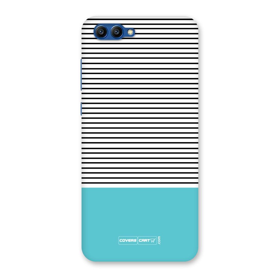 Deep Sky Blue Stripes Back Case for Honor View 10