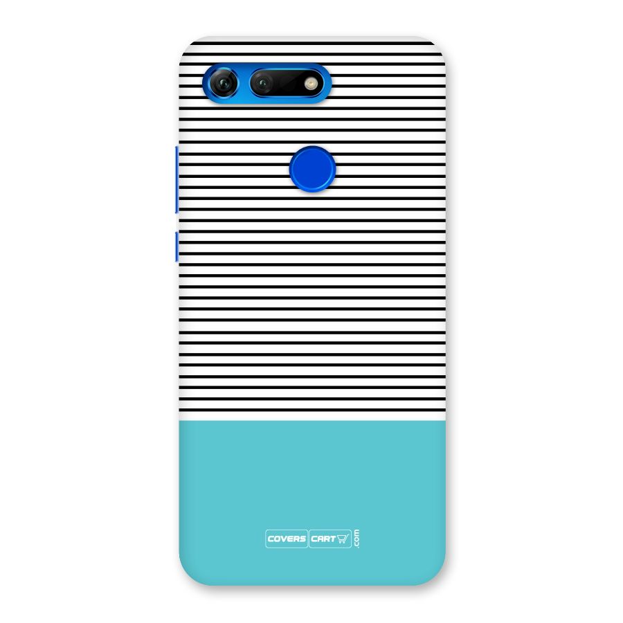 Deep Sky Blue Stripes Back Case for Honor View 20