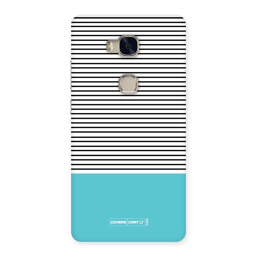 Deep Sky Blue Stripes Back Case for Huawei Honor 5X