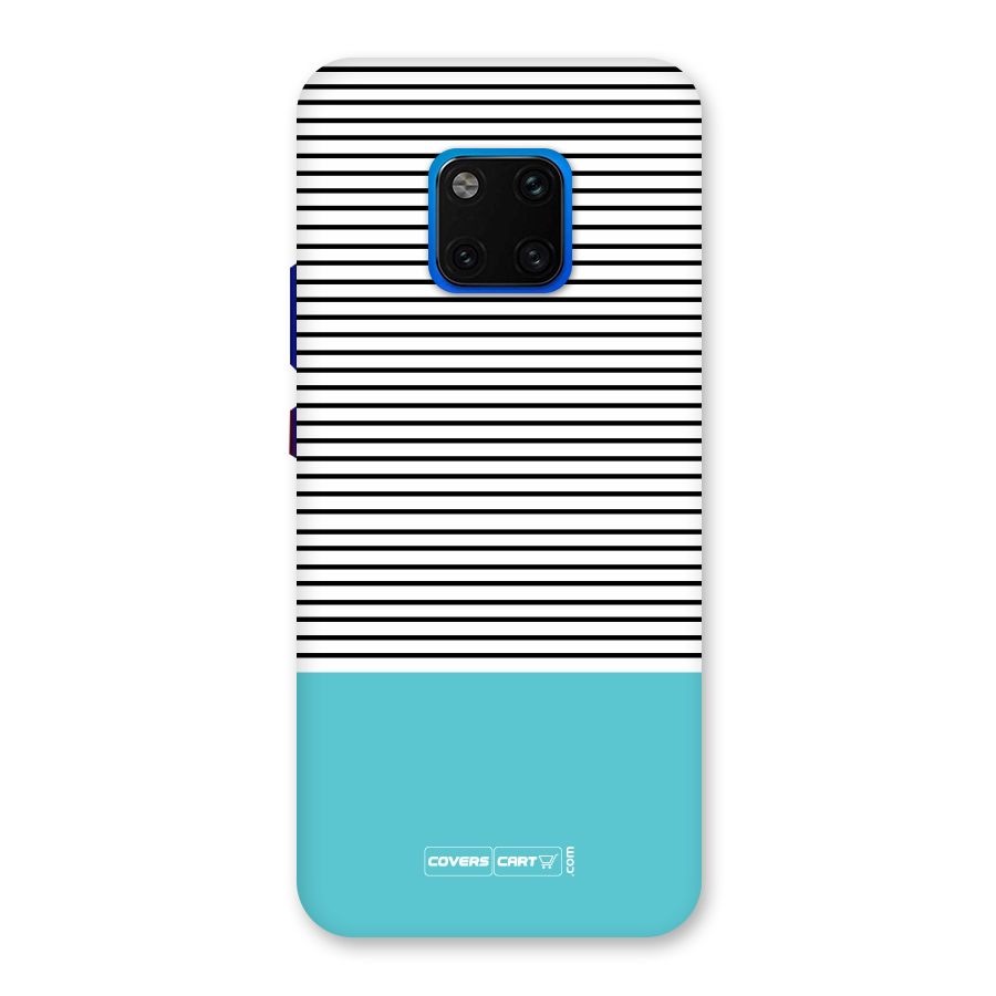 Deep Sky Blue Stripes Back Case for Huawei Mate 20 Pro