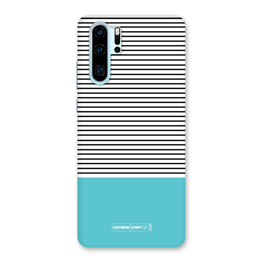 Deep Sky Blue Stripes Back Case for Huawei P30 Pro