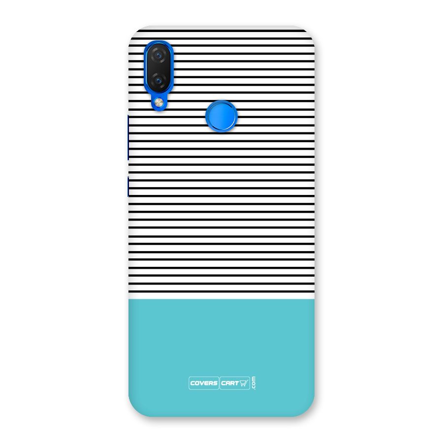 Deep Sky Blue Stripes Back Case for Huawei P Smart+