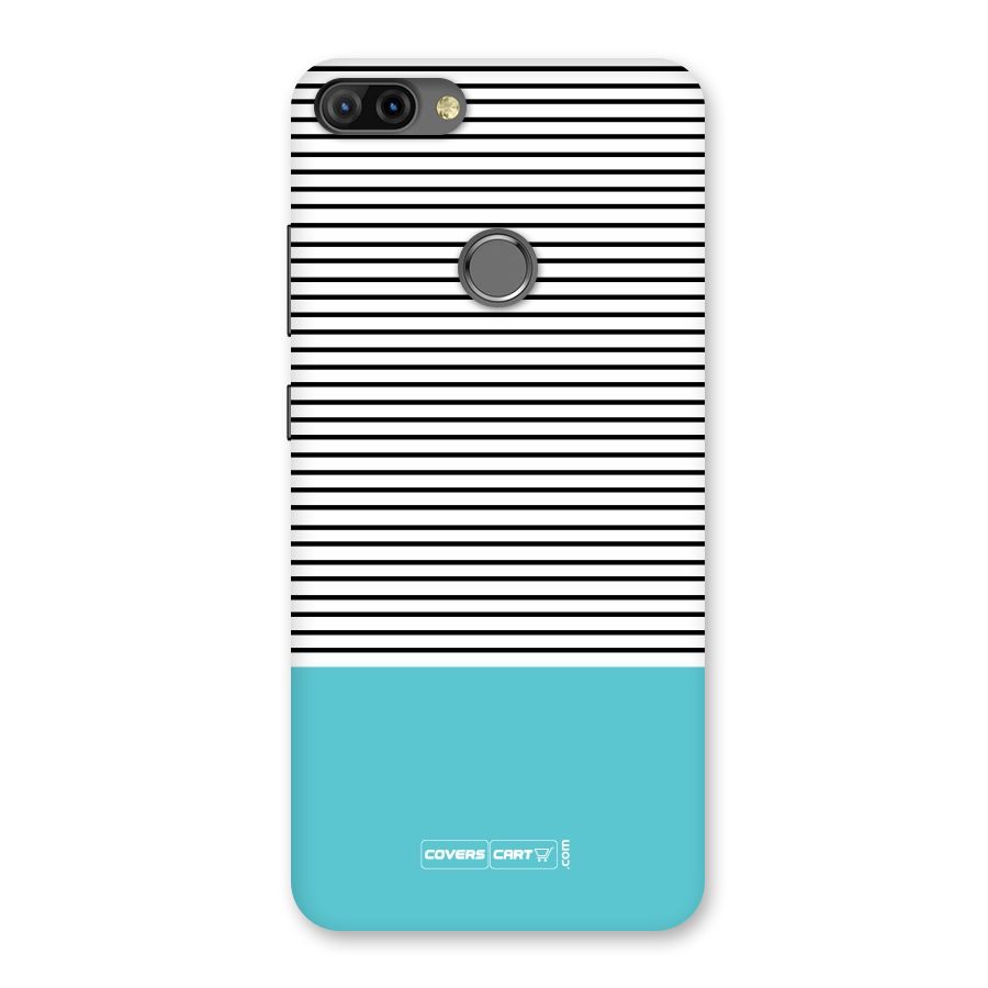 Deep Sky Blue Stripes Back Case for Infinix Hot 6 Pro