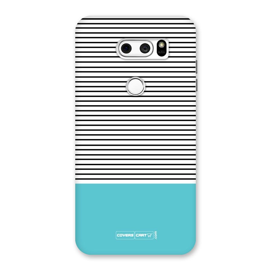Deep Sky Blue Stripes Back Case for LG V30