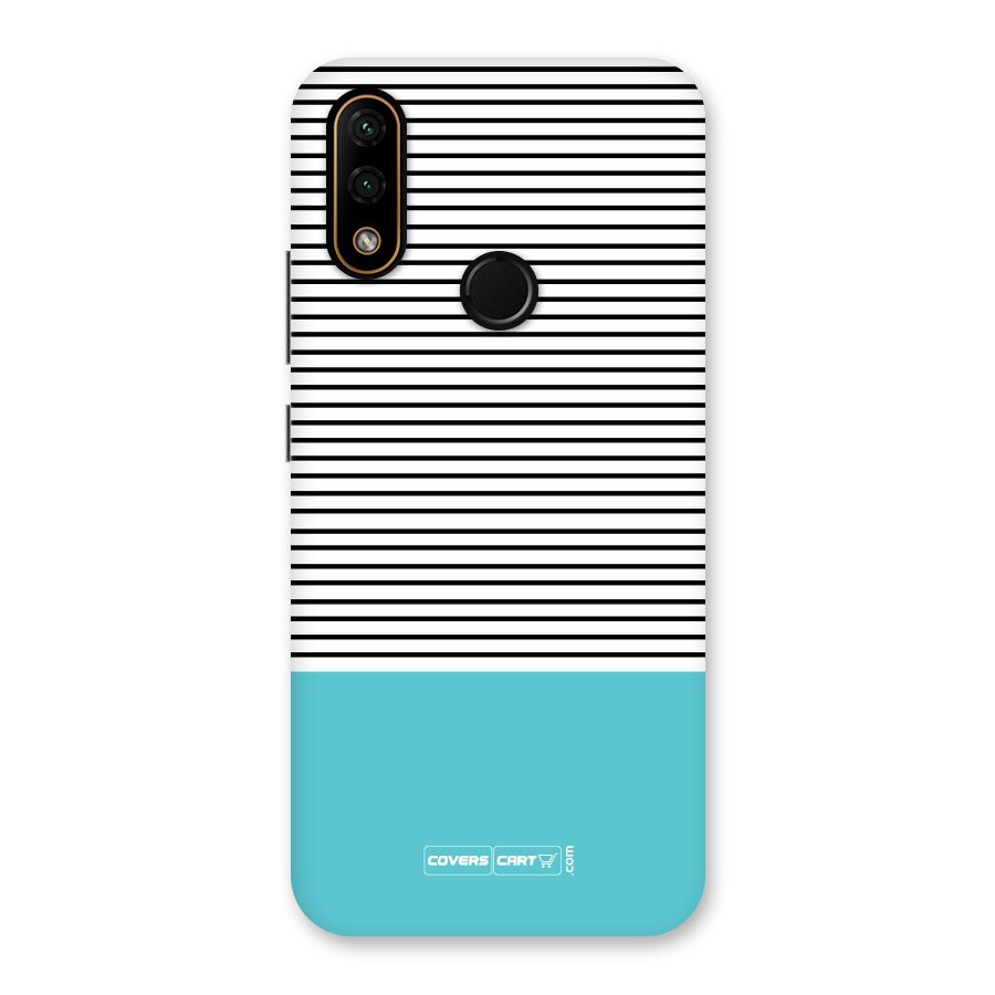 Deep Sky Blue Stripes Back Case for Lenovo A6 Note