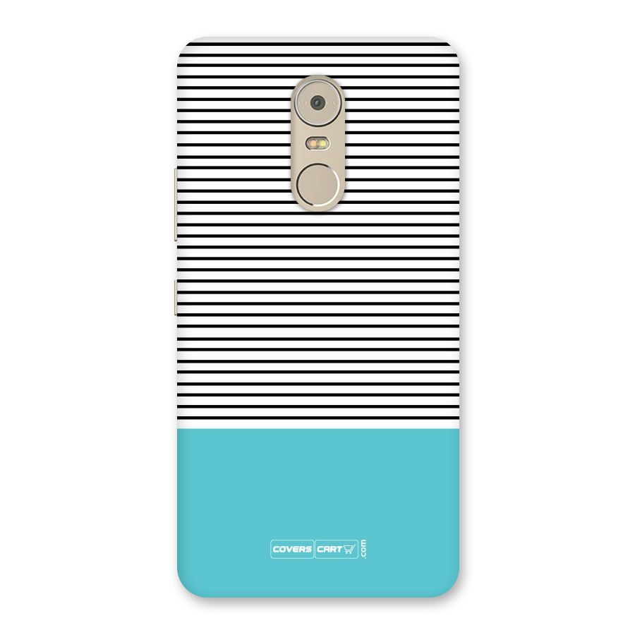 Deep Sky Blue Stripes Back Case for Lenovo K6 Note