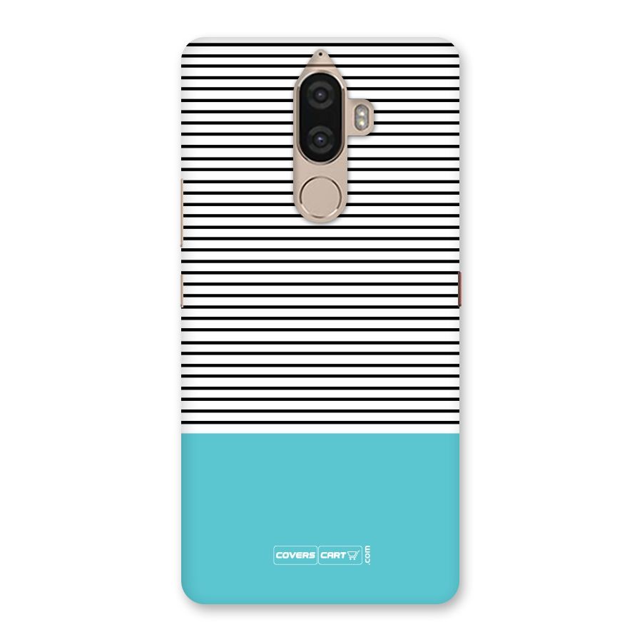 Deep Sky Blue Stripes Back Case for Lenovo K8 Note